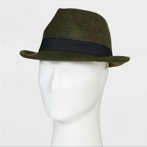 Goodfellow and Co Stanzo Brand Fedoras- olive green